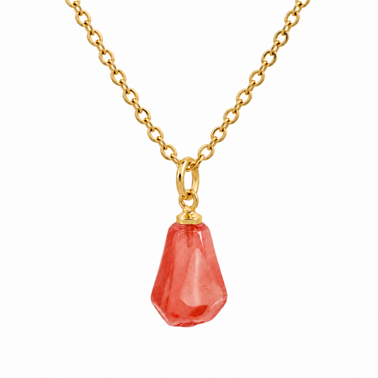 Aril Necklace-Coral