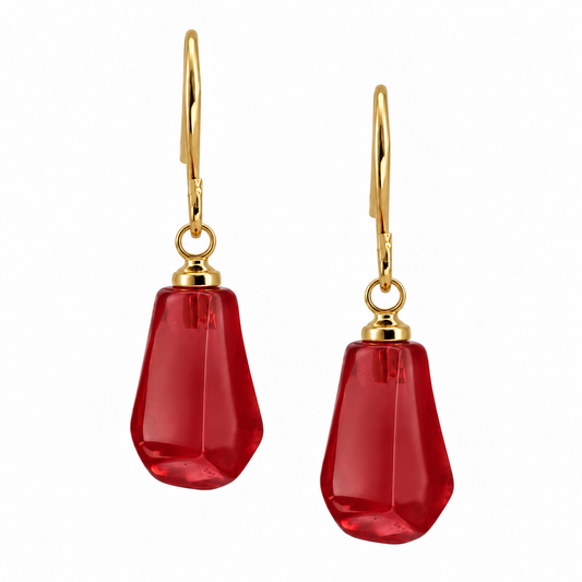 Aril Earrings-Red