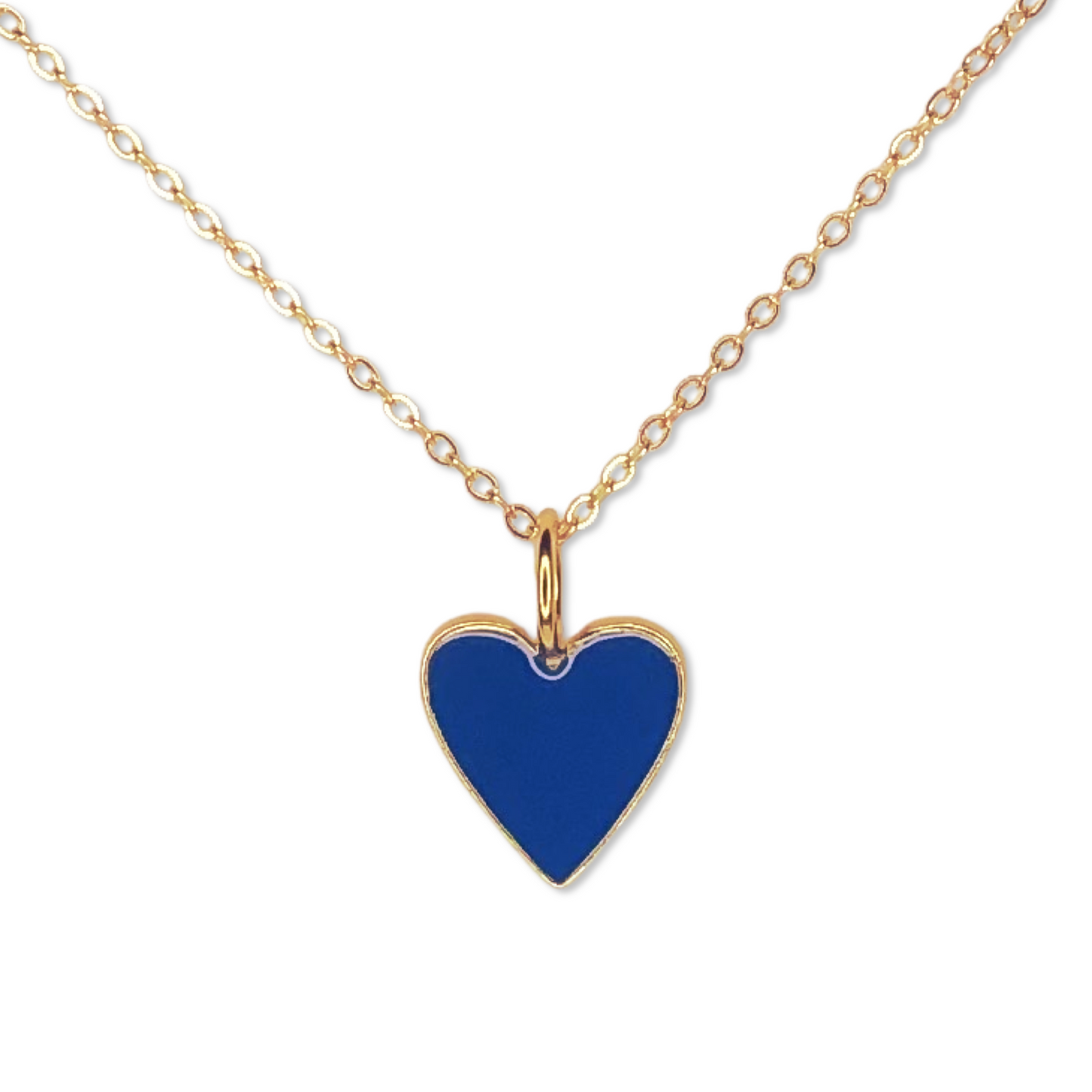 Small Epoxy Heart Necklace