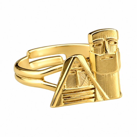 Small "Tatik Papik" Ring-Matte Gold