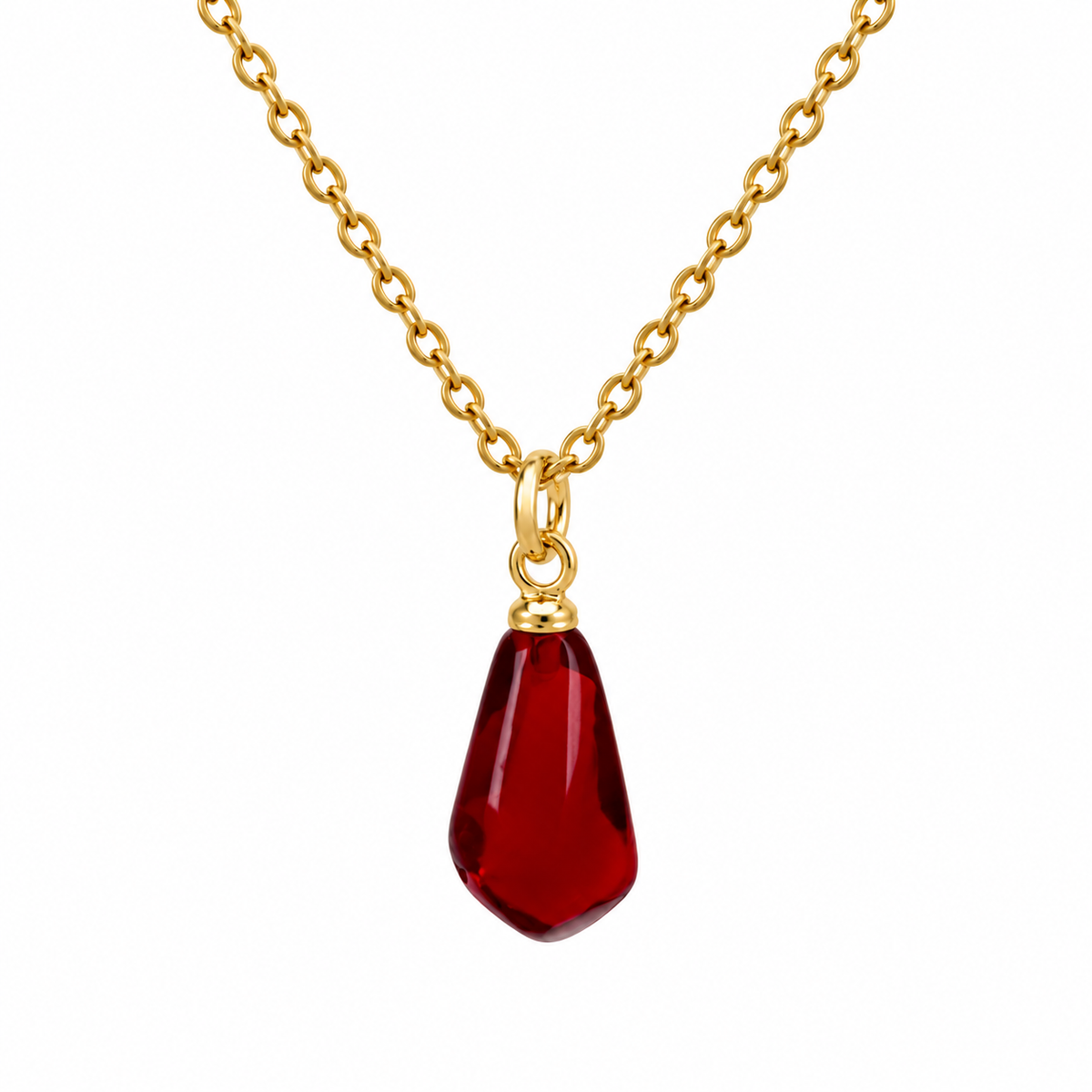 Aril Necklace-Dark Red