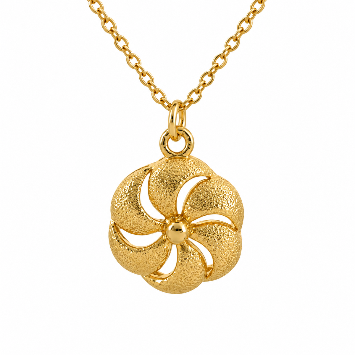 Signature Arevakhach Necklace-Matte Gold